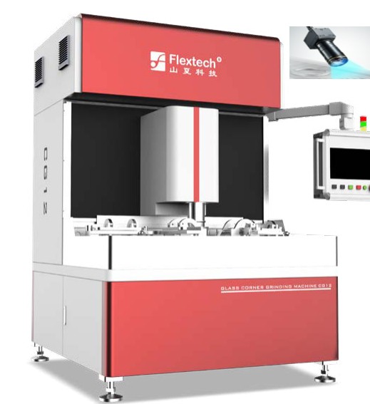 Single-Head Dual-Station Automatic Glass Corner Grinding Machine, CG12