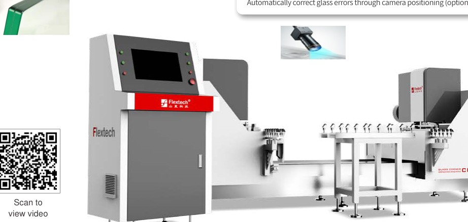 CNC Double-Head Automatic Glass Corner Grinding Machine, CG22